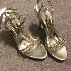 Call it spring Silver high heels